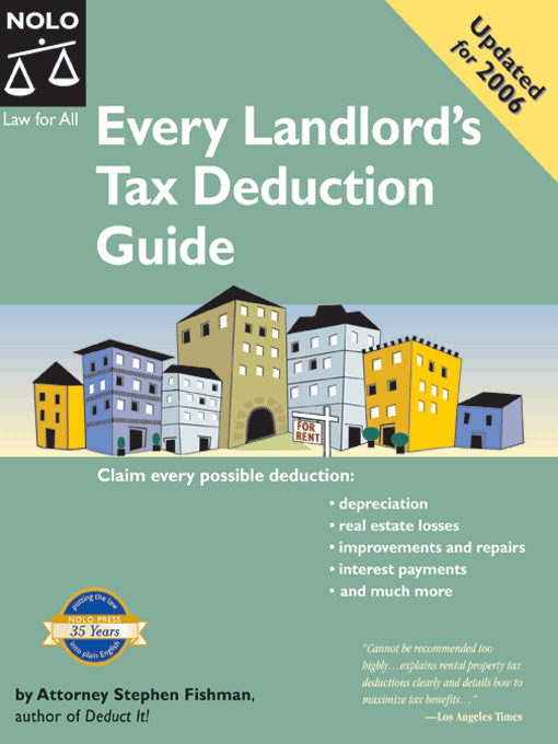 Title details for Every Landlord's Tax Deduction Guide by Stephen Fishman - Available